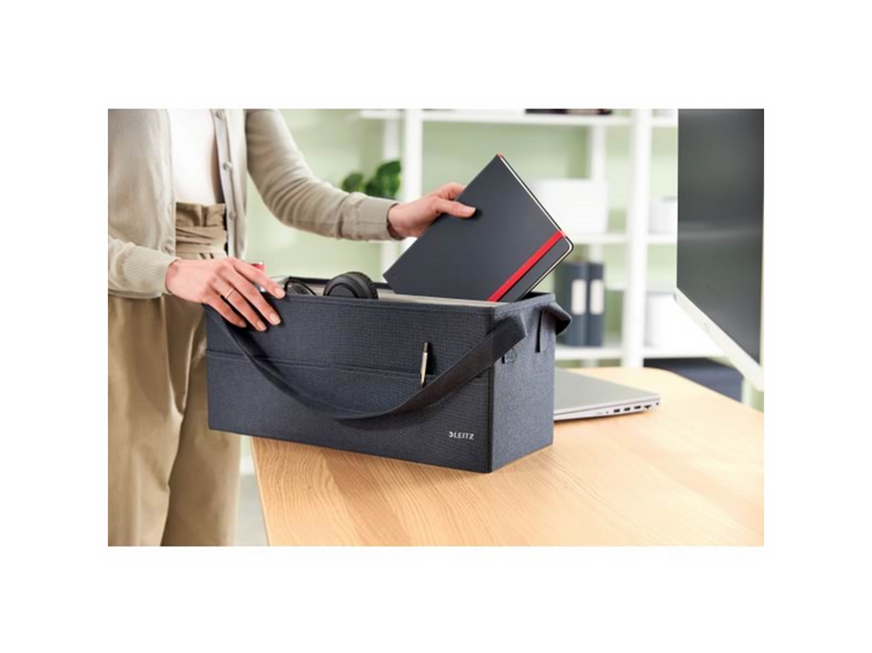 Leitz Hot Desking Tasche aus Stoff, Samtgrau