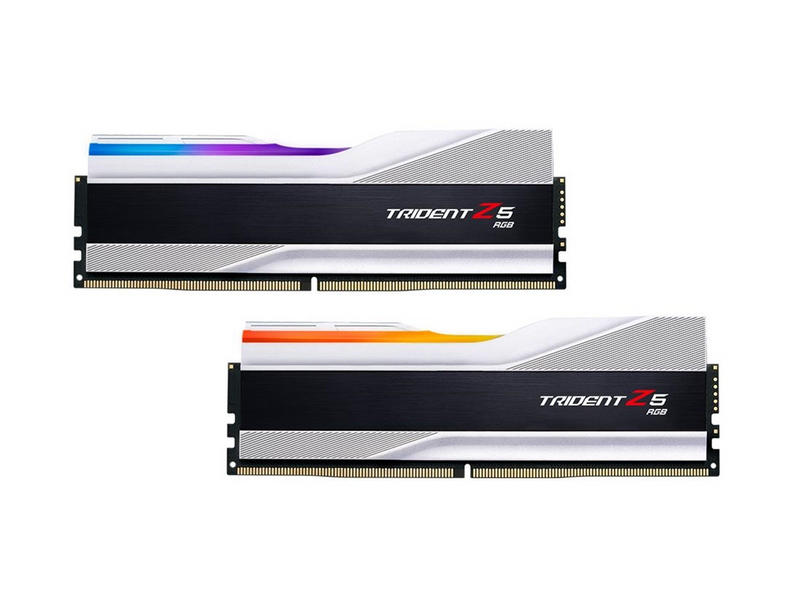 G.Skill Trident Z5 RGB DDR5-6400 - 32GB - CL32 - Dual Channel (2 pcs) - Intel XMP - Silber mit RGB