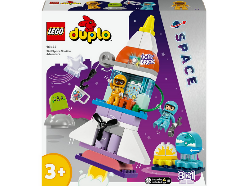 LEGO DUPLO 10422 3-in-1-Spaceshuttle für viele Abenteuer