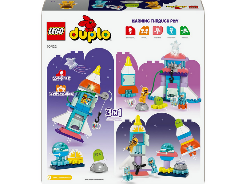 LEGO DUPLO 10422 3-in-1-Spaceshuttle für viele Abenteuer