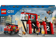 LEGO City 60414 Feuerwehrstation mit Drehleiterfahrzeug