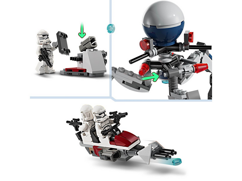 LEGO Star Wars 75372 Clone Trooper™ & Battle Droid™ Battle Pack