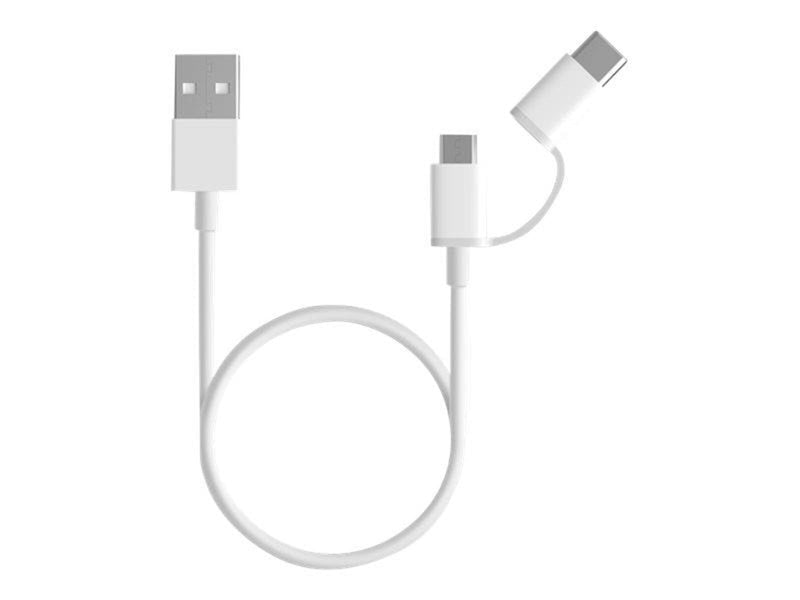 Xiaomi Mi 2-in-1 USB Cable Micro USB mit Type-C Adapter (30cm)