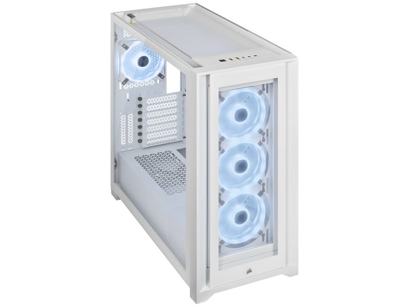 Corsair iCUE 5000X RGB QL Edition - White - Gehäuse - Miditower - Weiß