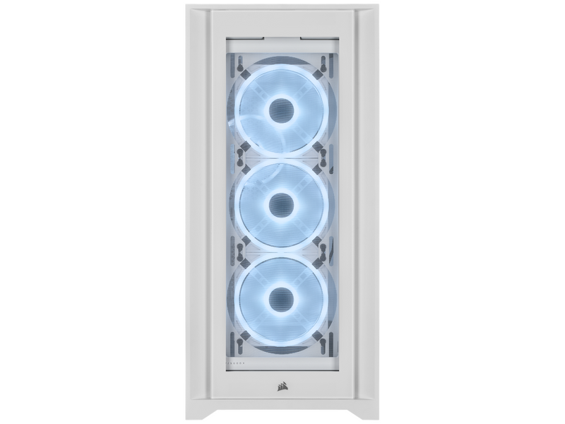Corsair iCUE 5000X RGB QL Edition - White - Gehäuse - Miditower - Weiß