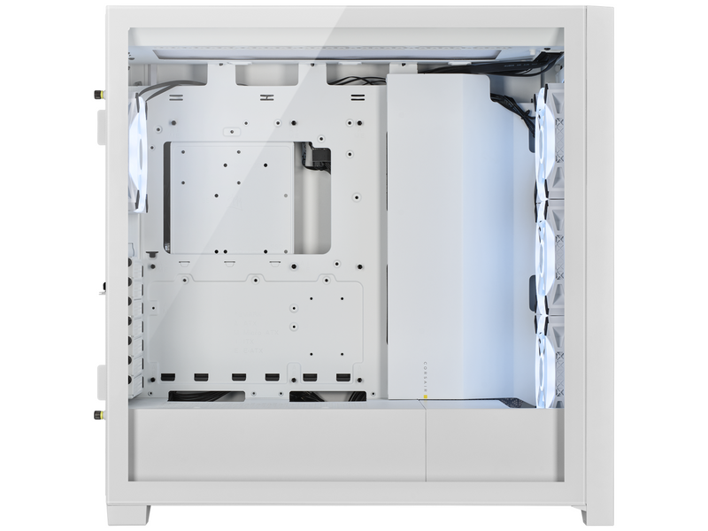 Corsair iCUE 5000X RGB QL Edition - White - Gehäuse - Miditower - Weiß