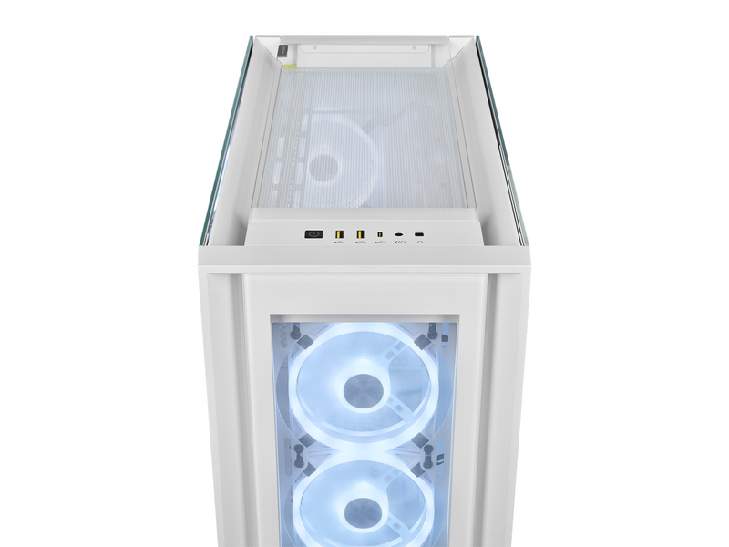 Corsair iCUE 5000X RGB QL Edition - White - Gehäuse - Miditower - Weiß