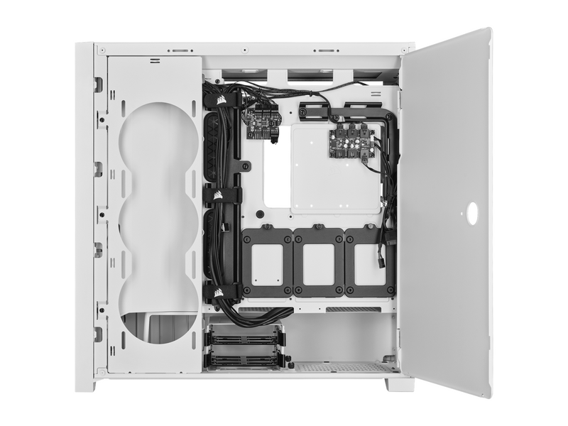 Corsair iCUE 5000X RGB QL Edition - White - Gehäuse - Miditower - Weiß