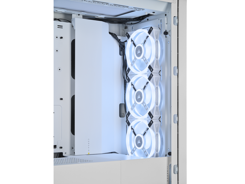 Corsair iCUE 5000X RGB QL Edition - White - Gehäuse - Miditower - Weiß