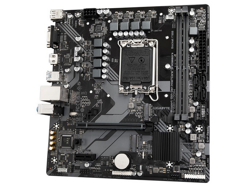 GIGABYTE B760M H DDR4 Mainboard - Intel B760 - Intel LGA1700 - DDR4 RAM - Micro-ATX