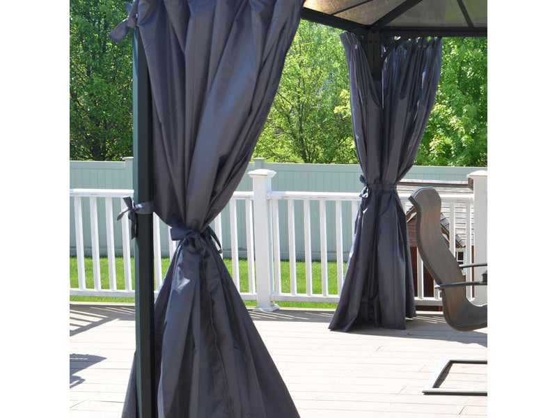 Canopia Curtain set for Martinique 4300 & Milano 4300 rectangular garden gazebo Palram