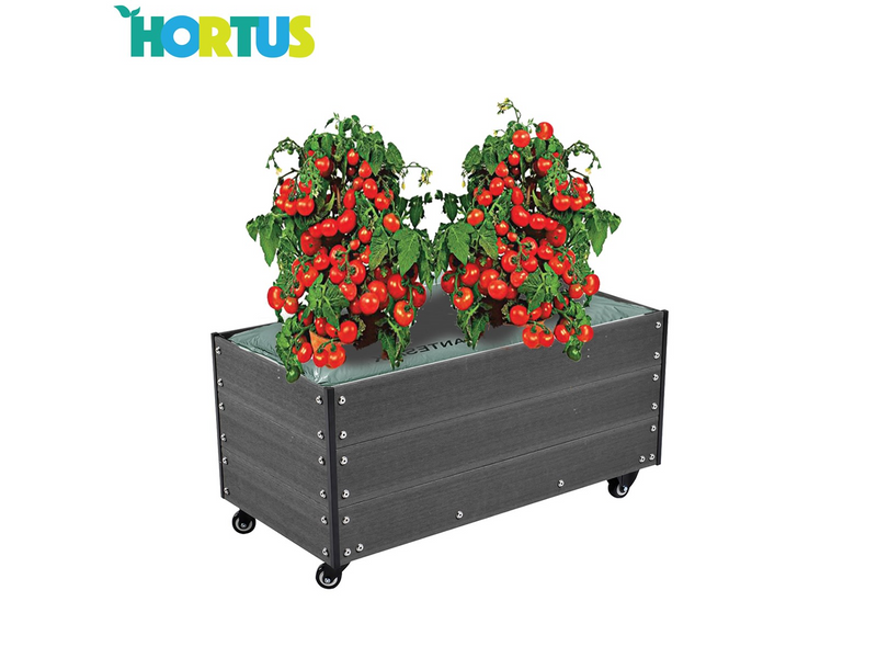 HORTUS Capillary cover incl. wheels WPC 36 x 50 x 90 cm