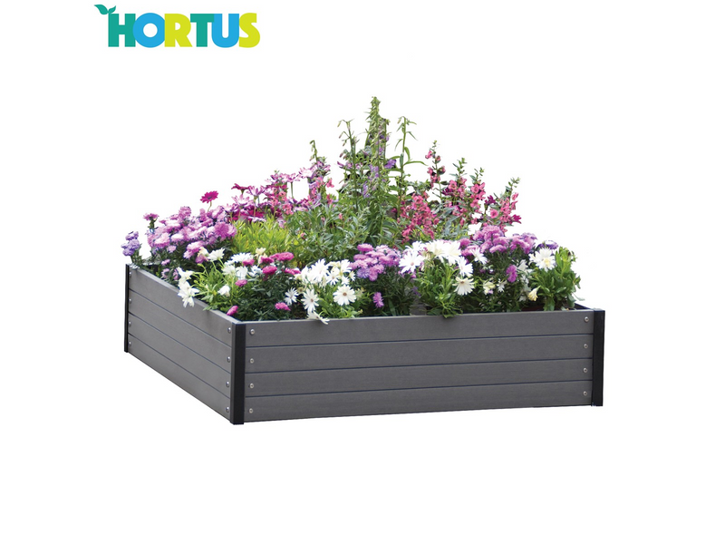 HORTUS Raised garden bed WPC 24 x 110 x 110 cm