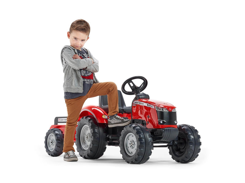 Falk Tractor with trailer Massey Ferguson