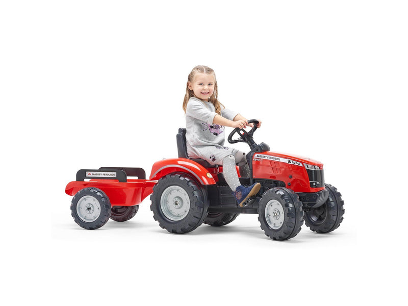 Falk Tractor with trailer Massey Ferguson