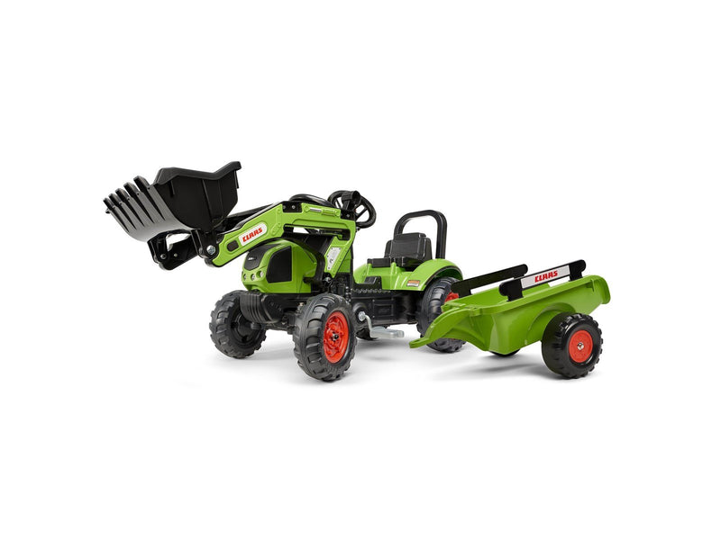 Falk  Backhoe with trailer Claas