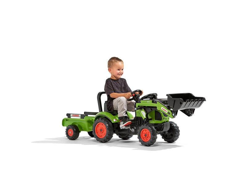 Falk  Backhoe with trailer Claas