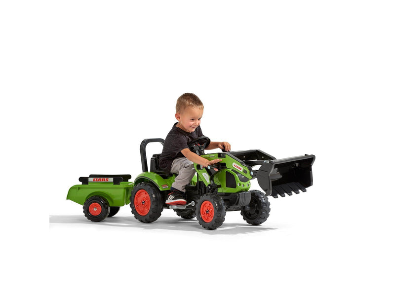 Falk  Backhoe with trailer Claas