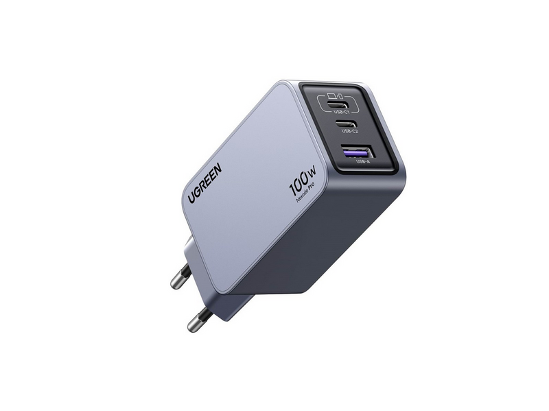 UGREEN Nexode Pro 100W 3-Port GaN Fast Charger with 100W USB-C Cable
