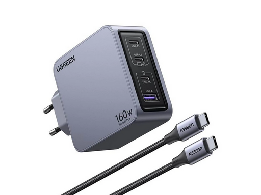 UGREEN Nexode Pro 160W 4-Port GaN Fast Charger with 240W USB-C Cable
