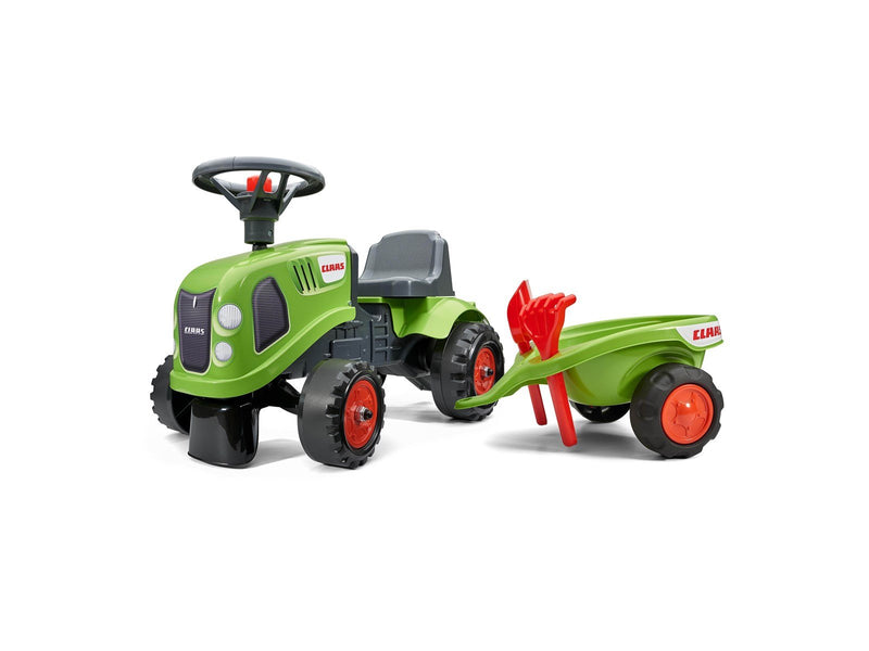 Falk Tractor with trailer rake and shovel Baby Claas