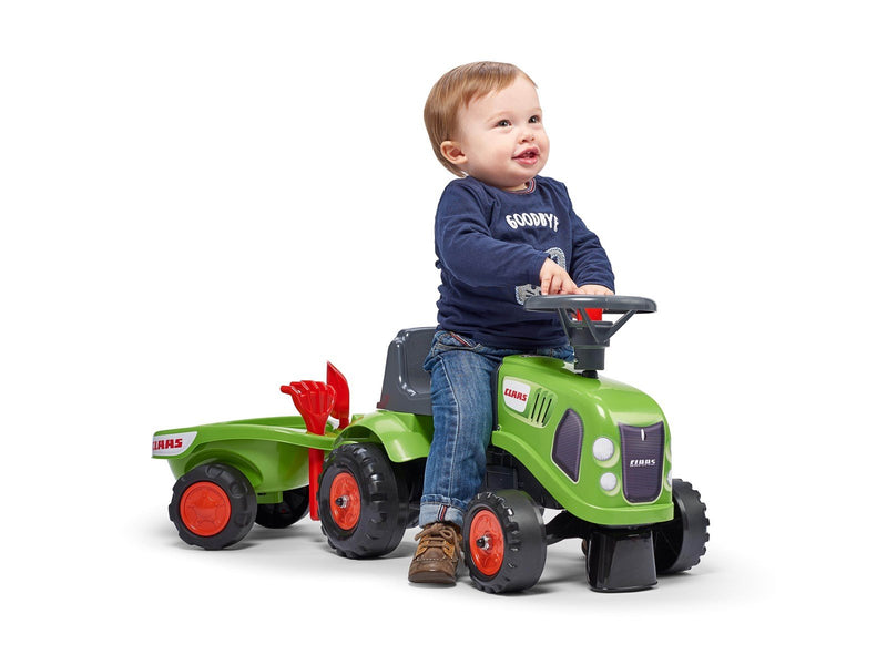 Falk Tractor with trailer rake and shovel Baby Claas