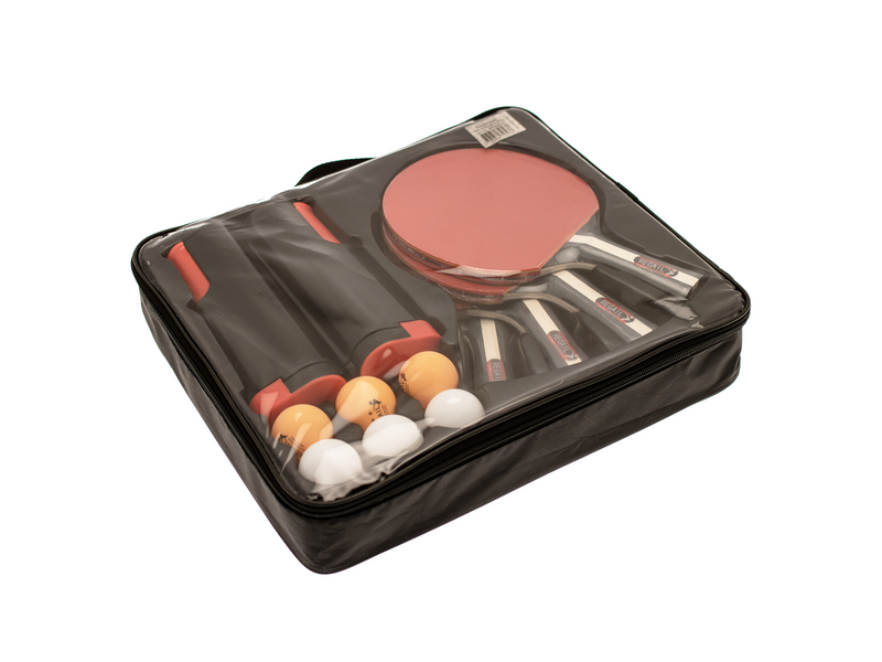 Nordic Games Table tennis set with adjustable net 4 rackets and 6 balls