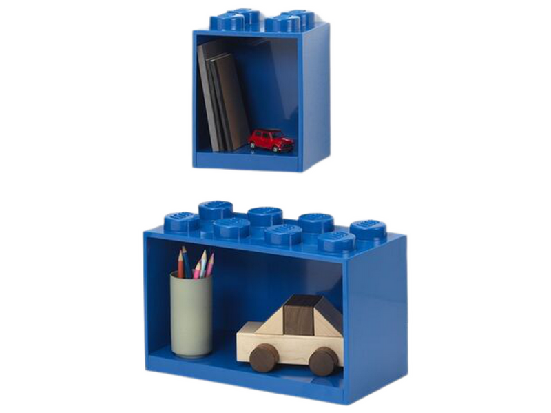 LEGO BRICK SHELF SET - BLUE