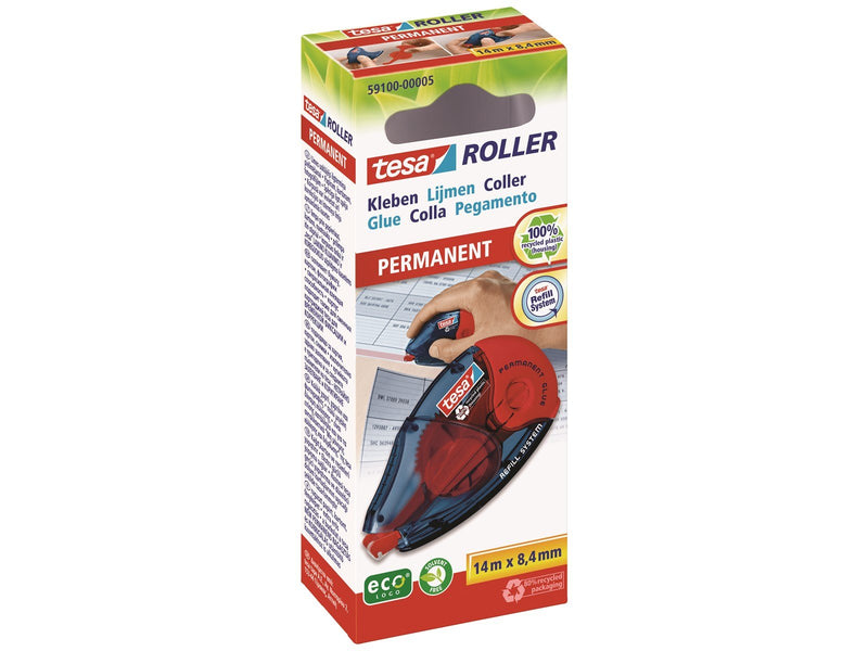 tesa Glue Roller ecoLogo 14m x 8.4mm refill system