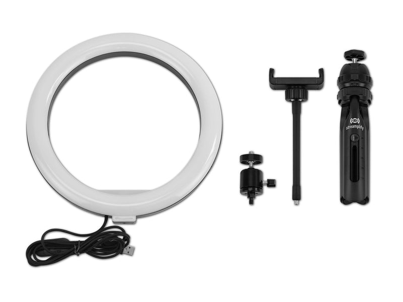 Streamplify Ring Light 10 - 25.4cm - Black