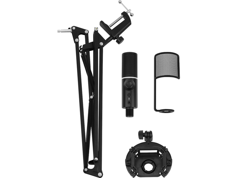 Streamplify RGB Microphone - w/ mic-arm - Black