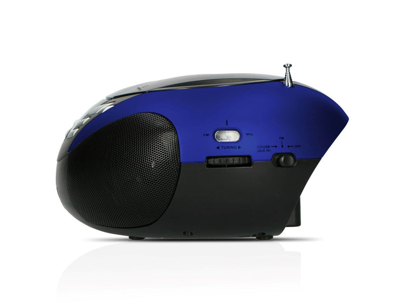Lenco SCD-37 USB - Portable FM Radio CD and USB player - Blue