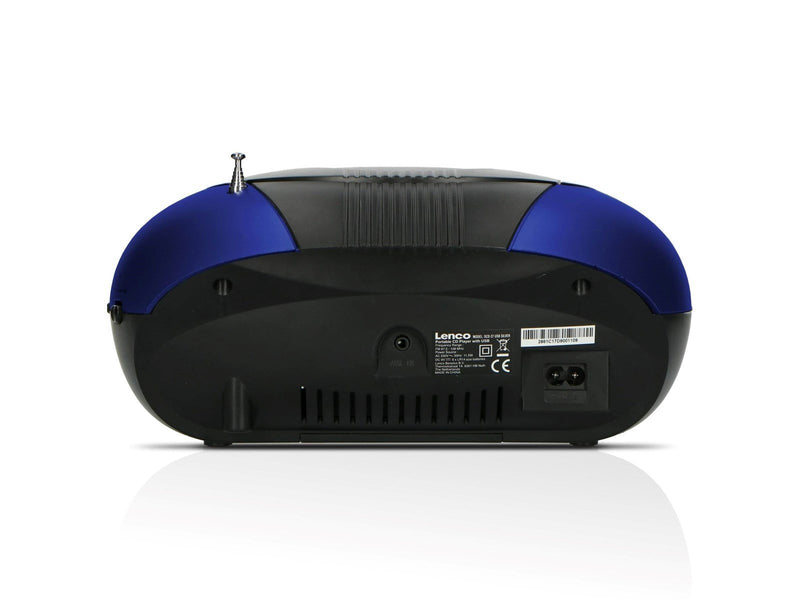 Lenco SCD-37 USB - Portable FM Radio CD and USB player - Blue
