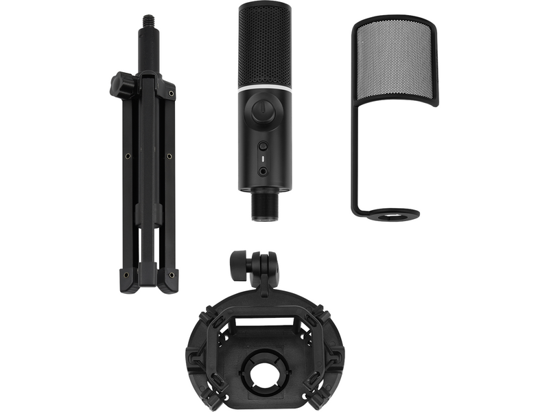 Streamplify RGB Microphone - w/ Tripod - Black