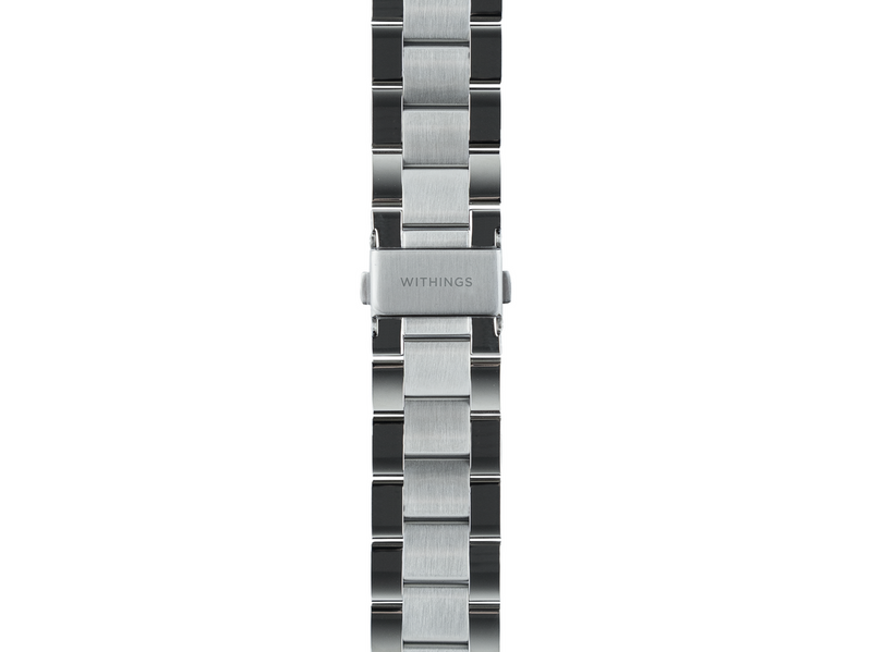 Withings Metal Wristband-Oyster Silver - 20 mm