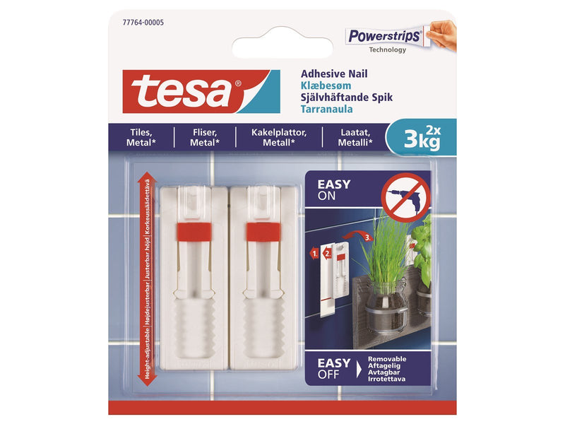 tesa Adhesive Nail Adjustable 3kg Tiles