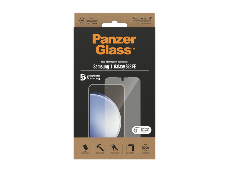 PanzerGlass Screen Protector Samsung Galaxy S23 FE | Ultra-Wide Fit