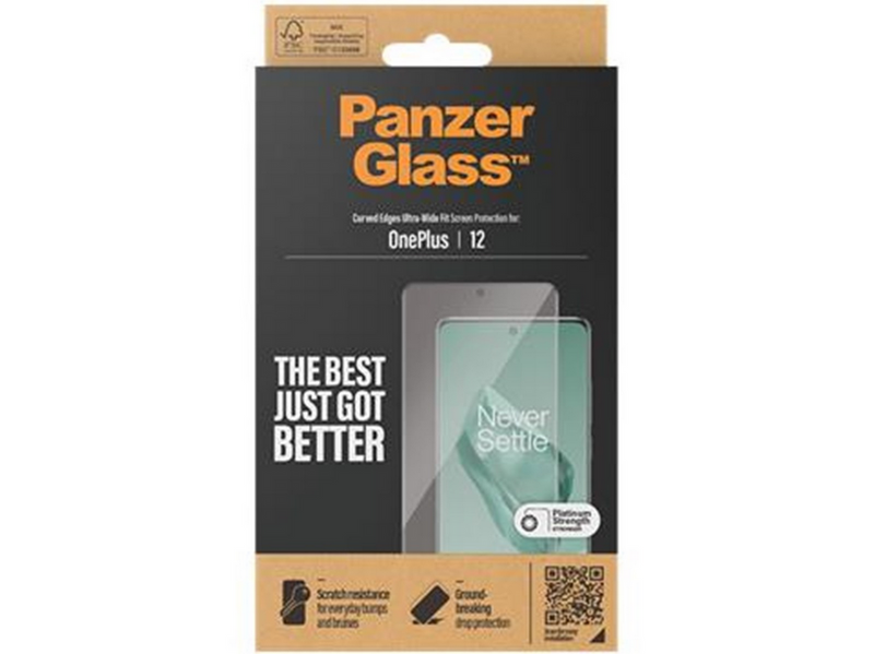 PanzerGlass Screen Protector OnePlus 12 | Ultra-Wide Fit