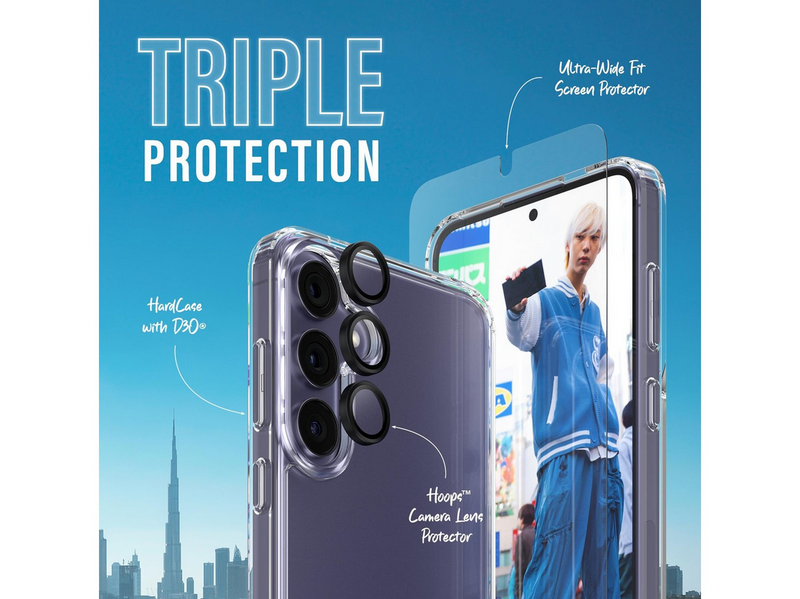 PanzerGlass 3-in-1 Protection Pack Samsung Galaxy S24 Plus | Ultra-Wide Fit w. EasyAligner