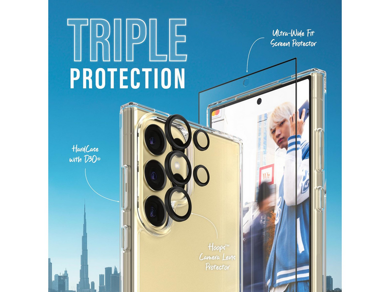 PanzerGlass 3-in-1 Protection Pack Samsung Galaxy S24 Ultra | Ultra-Wide Fit w. EasyAligner