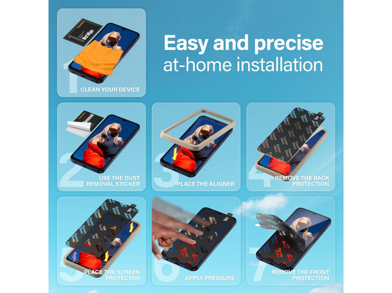 PanzerGlass Screen Protector Samsung Galaxy A25 5G | Ultra-Wide Fit w. EasyAligner