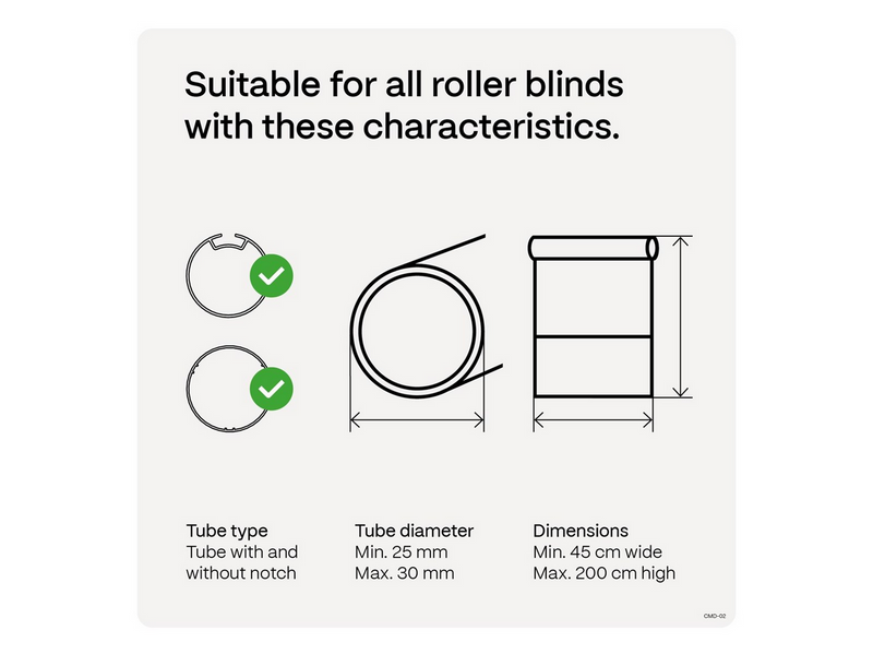 MotionBlinds Motionblinds Upgrade Kit für Rollos 2-pack