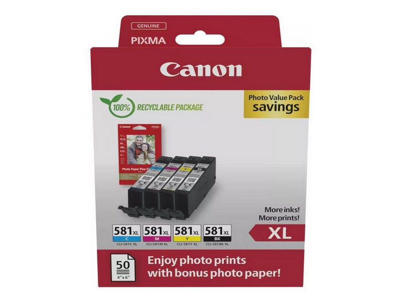 Canon CLI-581XL / 2052C006 High Valuepac