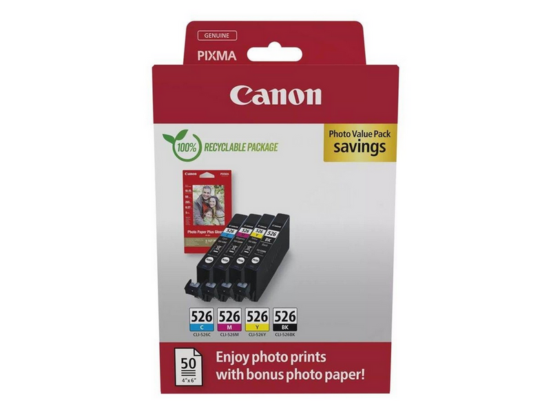 Canon CLI-526 / 4540B019 C/M/Y/BK Value