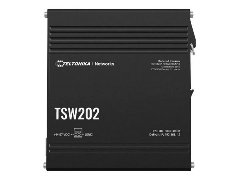 Teltonika TSW202 8-Port Managed POE+ Switch (8-Port PoE+ / 2 x SFP)