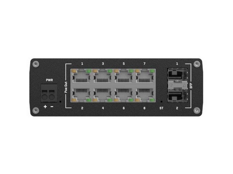 Teltonika TSW202 8-Port Managed POE+ Switch (8-Port PoE+ / 2 x SFP)