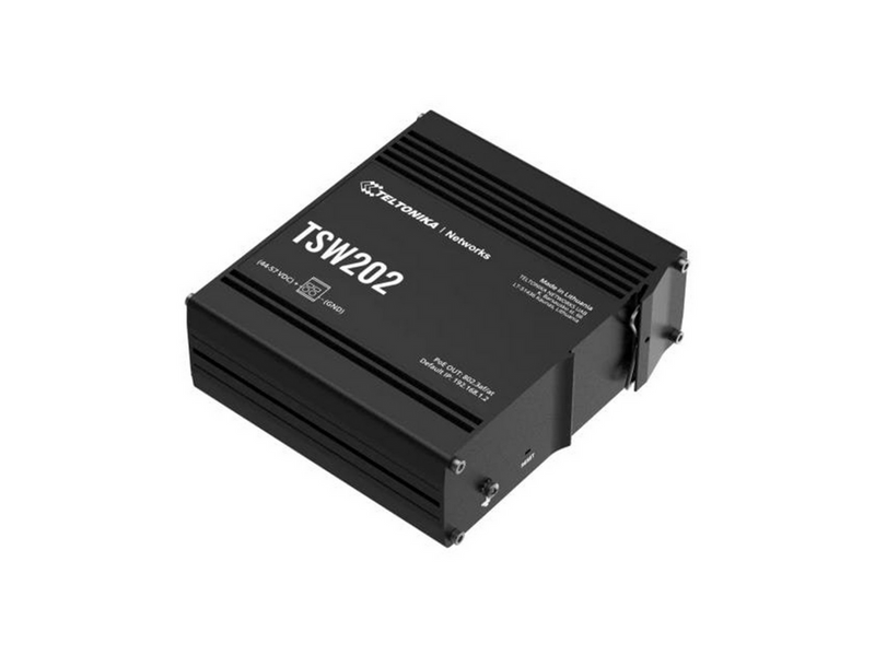 Teltonika TSW202 8-Port Managed POE+ Switch (8-Port PoE+ / 2 x SFP)
