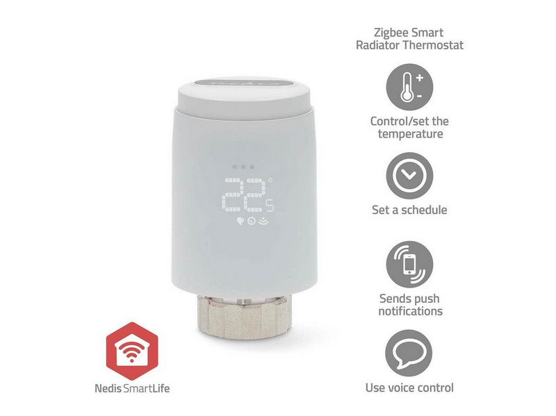 Nedis SmartLife Radiatorstyring | Zigbee 3.0 | Batteri