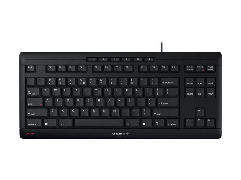 Cherry STREAM KEYBOARD TKL - Tastaturen - Englisch - Schwarz