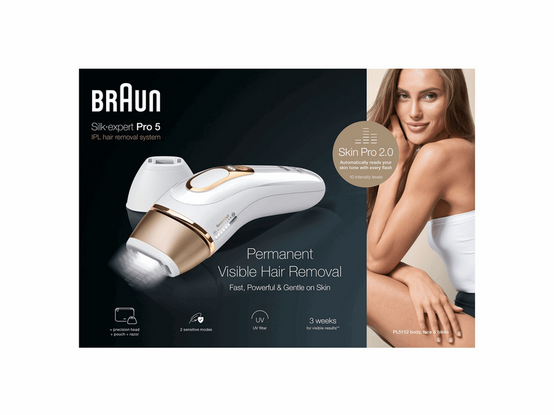 Braun Lichtepilator (IPL) Pro PL5152 White/Gold